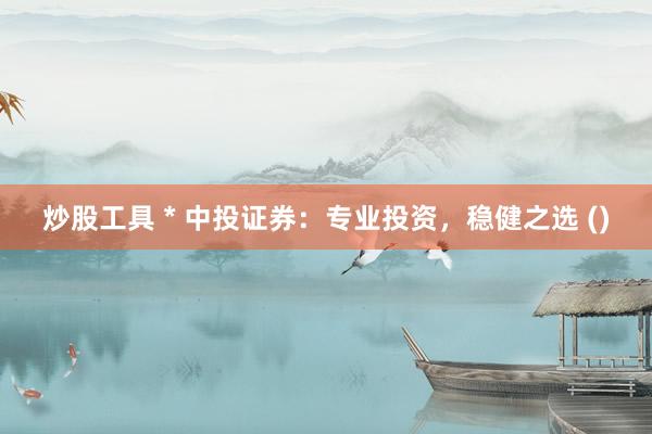炒股工具 * 中投證券：專業(yè)投資，穩(wěn)健之選 ()