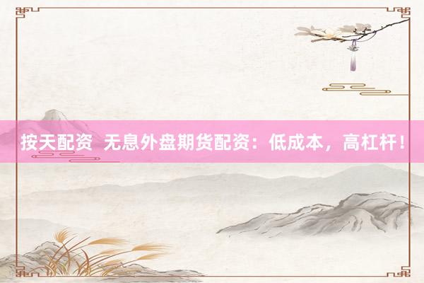 按天配資  無(wú)息外盤期貨配資：低成本，高杠桿！