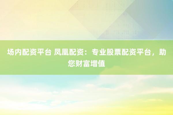 場內配資平臺 鳳凰配資：專業(yè)股票配資平臺，助您財富增值